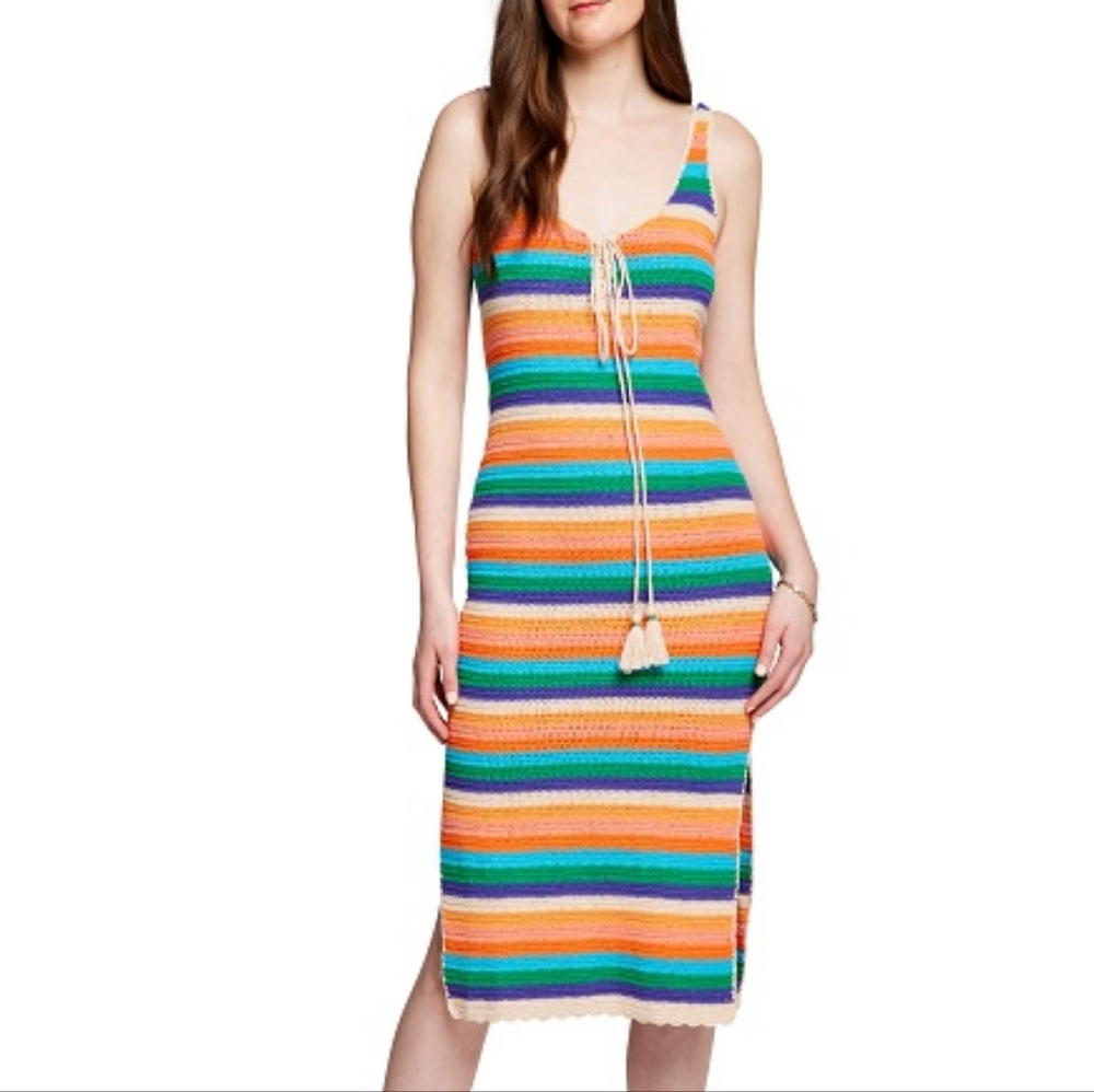 NWT ROLLER‎ RABBIT Keely Dress Rainbow Cotton Yarn size Large